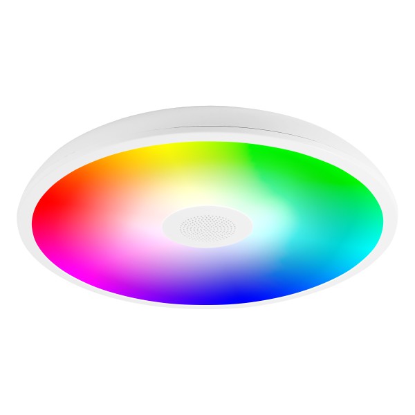 ΠΛΑΦΟΝΙΕΡΑ ΟΡΟΦΗΣ LED RGB+WHITE ΜΕ BLUETOOTH SPEAKER 18W